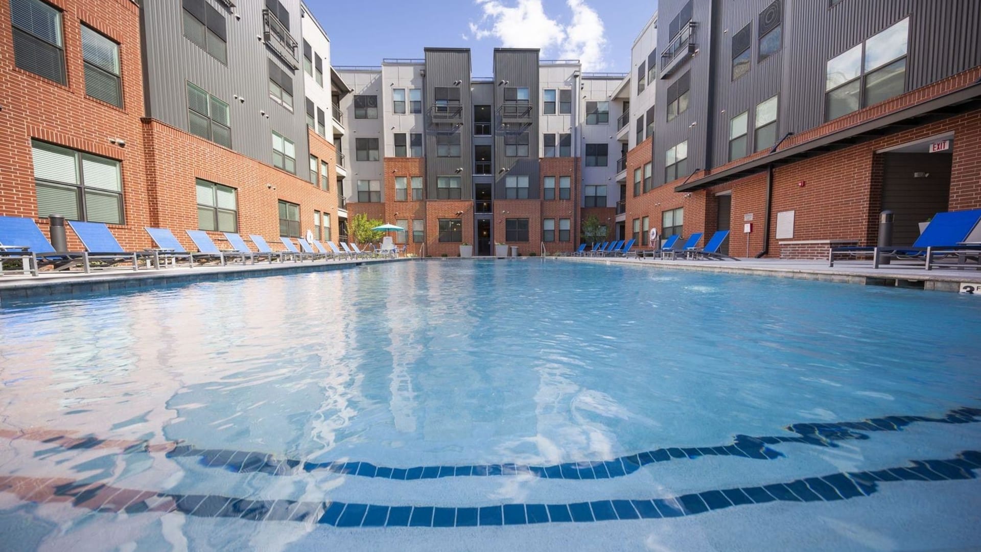 the pool at The Steelyard Apartments