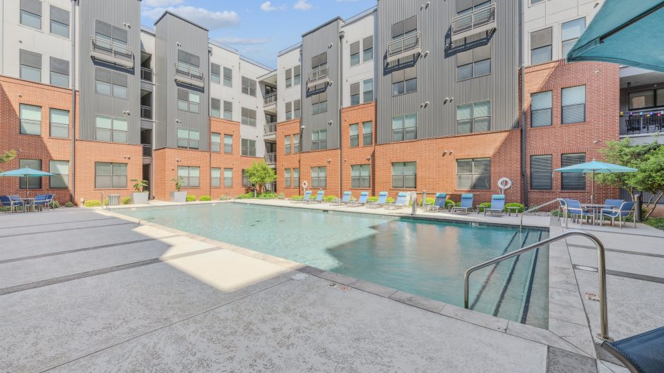 the pool at The Steelyard Apartments